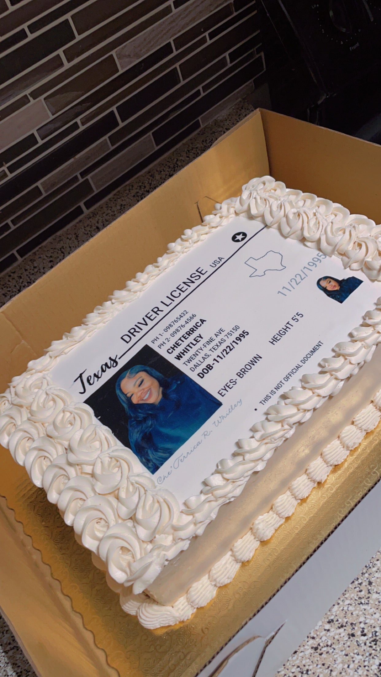 1/4 Double Layer Sheet Cake with Edible Image