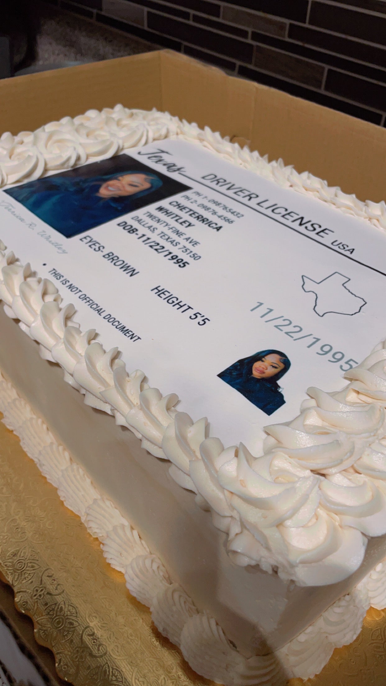 1/4 Double Layer Sheet Cake with Edible Image