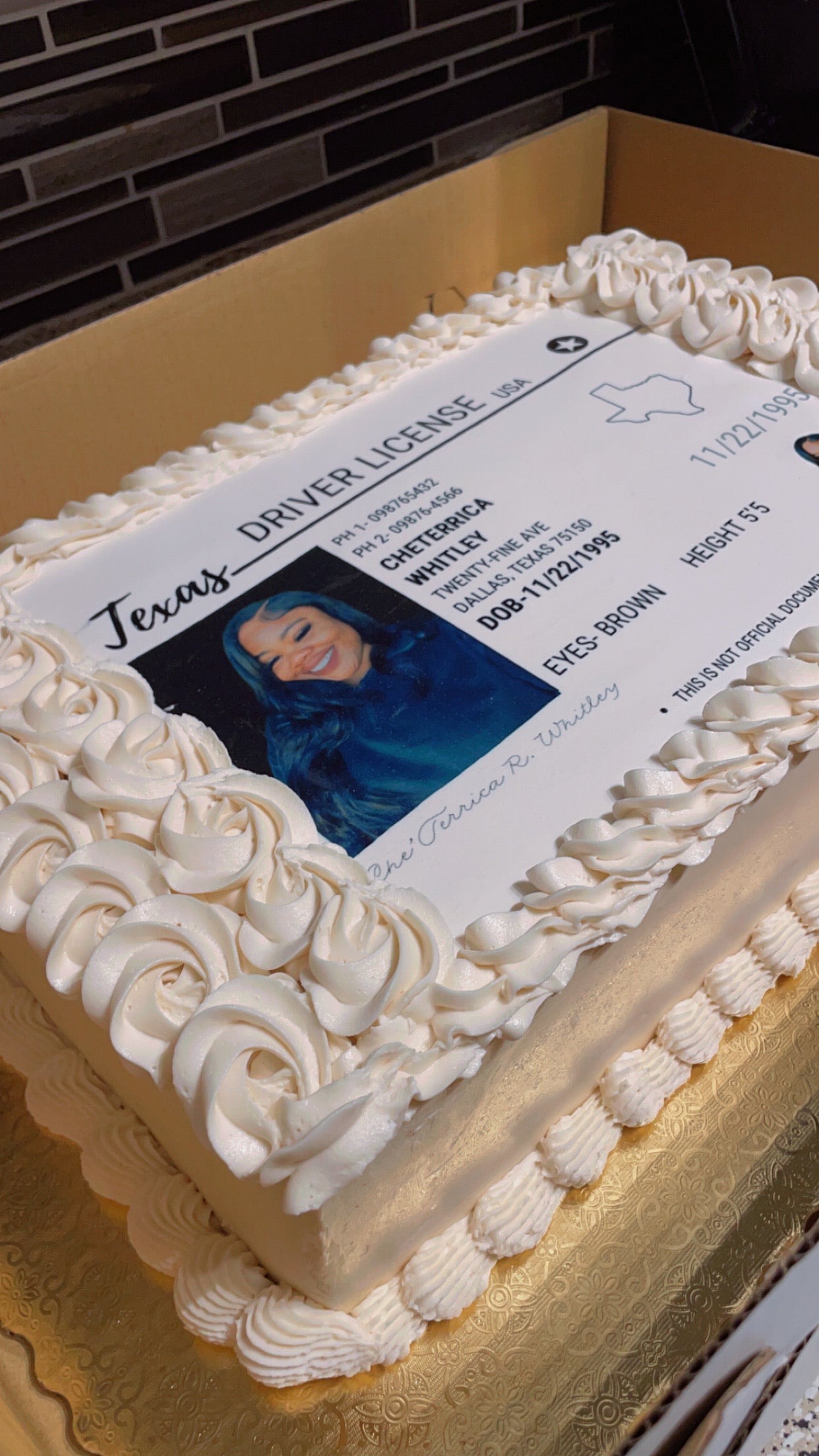 1/4 Double Layer Sheet Cake with Edible Image