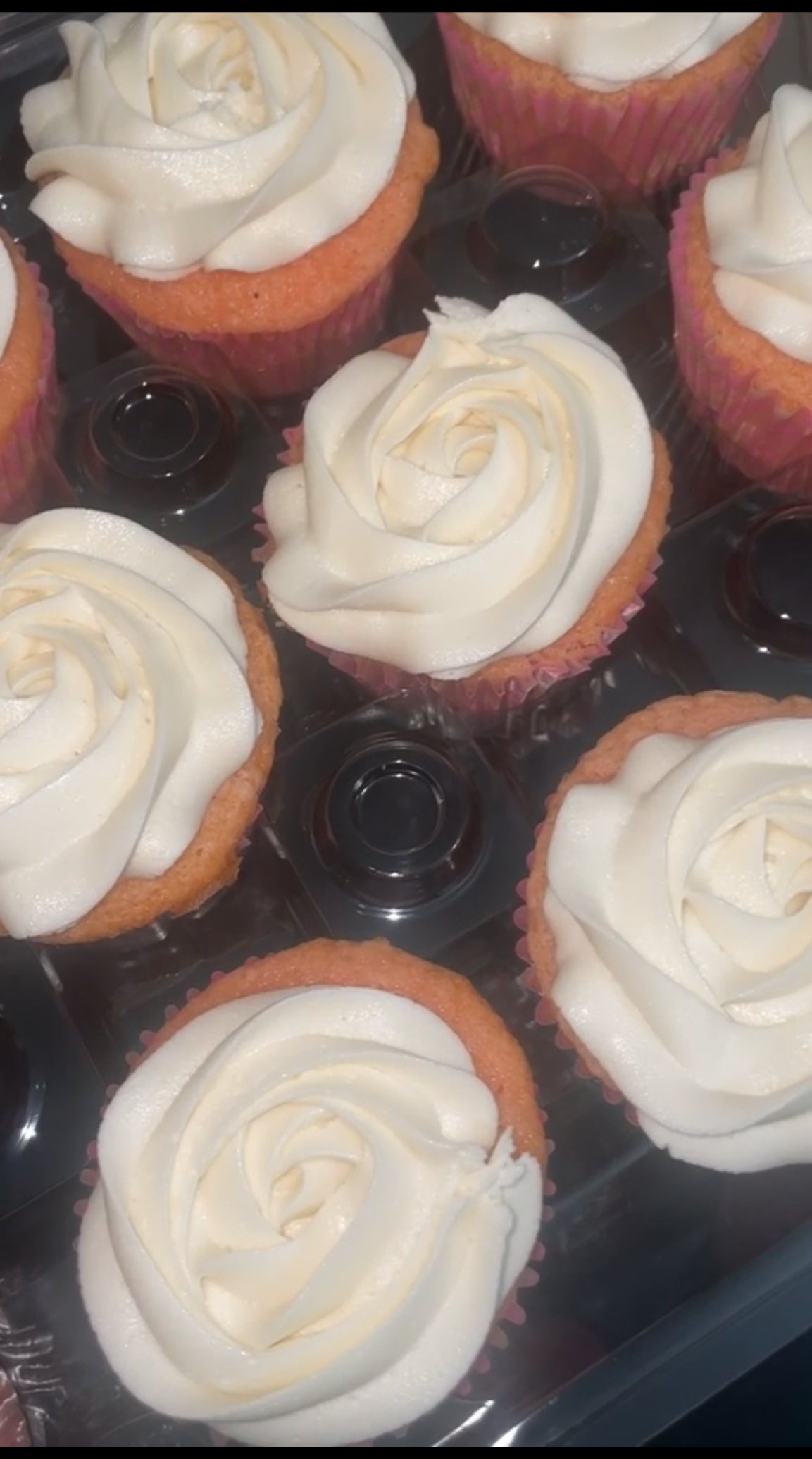White Chocolate Strawberry Cupcakes 24ct