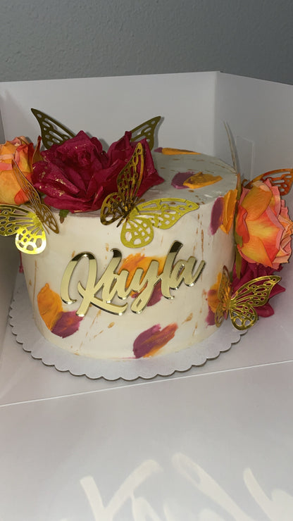 Custom Two Layer Cake
