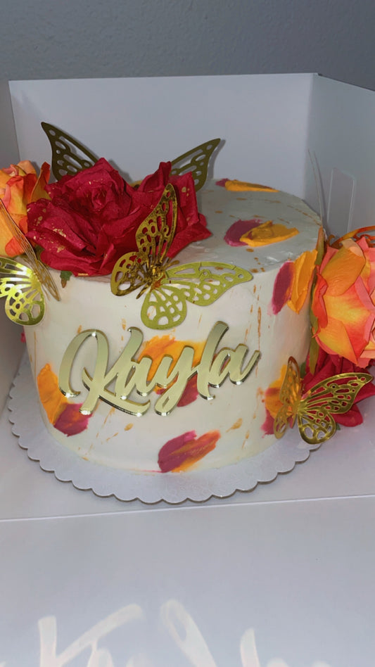 Custom Two Layer Cake