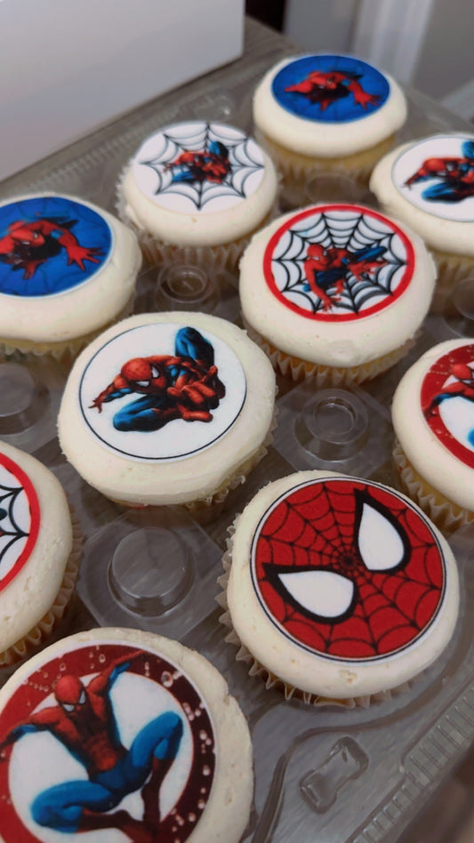 Cupcakes With Edible Images 12ct